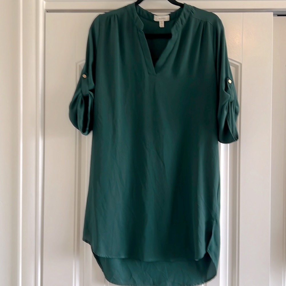 Hunter Green long tunic - L